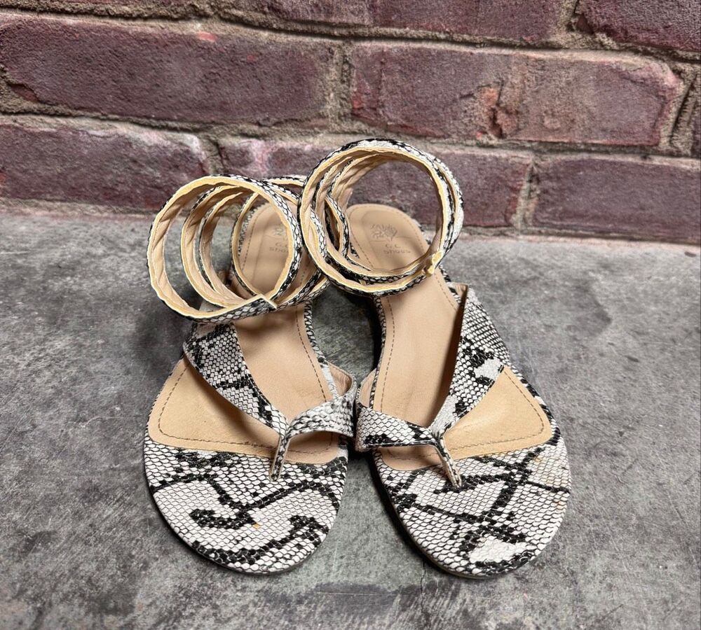 Women’s Natural Python Slinky Sandal Sz 10 - Picture 3 of 8